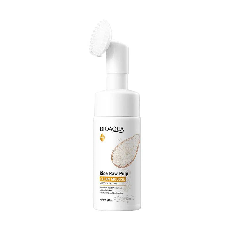 فوم شستشوی صورت براش دار برنج بیوآکوا BIOAQUA - Image 1
